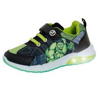 Chaussures Marvel Garçons Incroyable Hulk avec Lumière - Chaussures Avengers pour Enfants - Baskets et Pompes, Vert, 24 EU