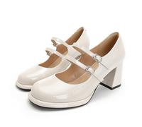 Chaussures Mary Jane à Talons Hauts Femmes Plateforme imperméable Talons Hauts Argent Bouche étroite Chaussures Formelles Japonaises Jk Lolita Fashion Shoes