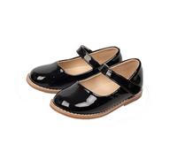 Chaussures Mary Jane pour filles, chaussures confortables pour l'école et les loisirs, avec semelle antidérapante pour petites filles, Noir , 33 EU