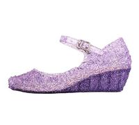 Chaussures Mary Jane pour filles - Jolies chaussures compensées antidérapantes - Chaussures de princesse décontractées creuses et respirantes avec boucle réglable - Chaussures habillées à bout fermé