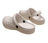 Chaussures Médicales Anti-Dérapantes pour Infirmières & Chirurgiens Semelle Épaisse 3cm Antichoc, Bout Renforcé Anti-Piqûre, Sabots Respirants pour Bloc Opératoire Hôpital & Quotidien(B,EU43-44)