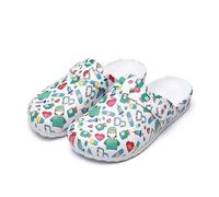 Chaussures Médicales EVA Sabots Infirmiers Antidérapants pour Femmes, Sabots Médecins Laboratoire Chirurgie, Pantoufles de Travail, Confortables et Imperméables pour Hôpital Plage(Doctor,39 EU)