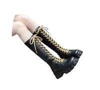 Chaussures médiévales pour femme - Bottines à lacets élégantes décontractées vintage - Chaussures de renaissance confortables - Bottes de moto rétro - Bottes de moto antidérapantes à lacets - Bottes
