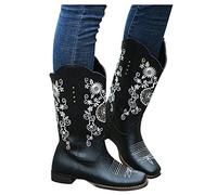 Chaussures médiévales pour femme - Bottines élégantes décontractées vintage - Antidérapantes - Confortables - Bottes de cowboy rétro pour femme - Bottes à lacets - Bottes de moto