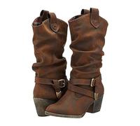 Chaussures médiévales pour femme - Bottines rétro à lacets - Bottes décontractées - Confortables - Vintage - Antidérapantes - Bottes de cowboy Renaissance - Élégantes - À lacets - Bottes de moto