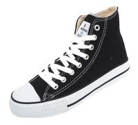 Baskets montantes Victoria tribu toile Noir 36