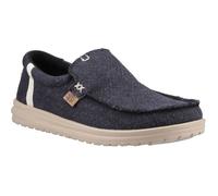 HEYDUDE Chaussures Homme Mikka Jute – Baskets style mocassin semelle confort Black/Irish Cream 45