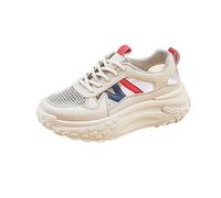 Chaussures Mode et Sport pour Femmes Basket Femme sans Lacets Baskets Épaisses pour Femmes Et Filles,Chaussures de Marche D'Été avec Semelle Épaisse de 5 Cm,Confortables Légères Sneakers Fitness