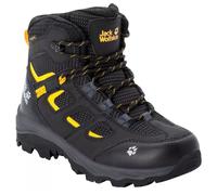 Chaussures montantes de trekking pour enfants Jack Wolfskin Vojo Texapore Mid K Taille de chaussures (UE): 35 / Couleur: noir / jaune