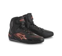 Chaussures Moto Alpinestars Faster-3 Rideknit Noir/Fluo Rouge42 Noir,Fluo Rouge