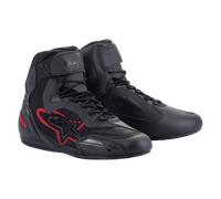 Alpinestars Faster 3 Rideknit, chaussures 13 US Noir/Gris Foncé/Rouge Néon Noir/Gris Foncé/Rouge Néon