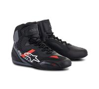 Alpinestars Faster 3 Rideknit, chaussures 9.5 US Noir/Gris/Rouge Clair Noir/Gris/Rouge Clair