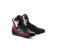Alpinestars Faster 4, chaussures 6 US Noir/Blanc/Rouge Foncé Noir/Blanc/Rouge Foncé