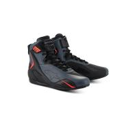 Alpinestars Faster 4, chaussures 12 US Noir/Gris Foncé/Rouge Néon Noir/Gris Foncé/Rouge Néon