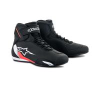 Alpinestars Chaussures Sektor Noir/Blanc/Rouge Néon 9 US