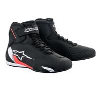 Chaussures Moto Alpinestars Sektor - Noir/Blanc/Rouge Fluo 25155181231