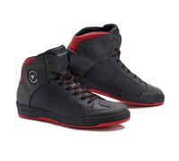Chaussures Moto dans la Peau Imperméables STYLMARTIN DOUBLE Wp Noir-Rouge DOUBLE