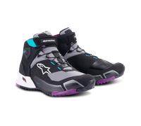 Chaussures Moto Femme Alpinestars CR-X Drystar Plom Tea Noir/Gris/Prune/Bleu Sarcelle41 Noir,Gris,Prune,Bleu Sarcelle