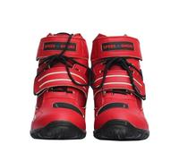 Chaussures moto Unisex Hors Route Motard demi Bottes Baskets moto homme touring et racing Rouge 41