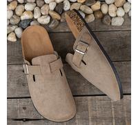 Chaussures mules pour hommes du printemps à l'été, nouvelles mocassins vintage à enfiler, chaussures casual souples, mules à bout fermé avec bride réglable, disponibles en version doublée thermique po