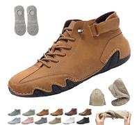 Chaussures Nevova for Hommes et Femmes, Chaussures orthopédiques imperméables Nevoldeck, Chaussures de Marche orthopédiques Confortables avec Soutien de la voûte Plantaire(Light Brown,43 EU)