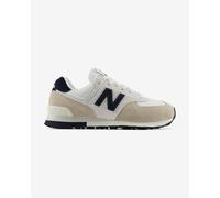 New Balance Unisexe 574 en Blanc/Beige, Suède/Mesh, Taille 45