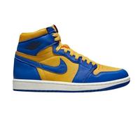 Chaussures Nike Air Jordan 1 Retro High Og - Femme - Bleu - Cuir - Lacets - Plat 42