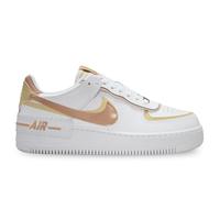 NIKE Femme Air Force 1 Shadow Sneaker, White Hemp Team Gold White, 38.5 EU