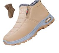 Chaussures orthopédiques chaudes doublées en peau de mouton avec soutien de la voûte plantaire pour l'extérieur, marron, 42 EU