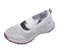 Chaussures orthopédiques diabétiques pour homme et femme - Coupe extra large - Avec mousse à mémoire de forme - Chaussures de marche réglables à fermeture facile - Pour personnes âgées, arthrite