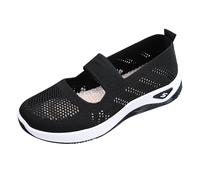 Chaussures orthopédiques en maille respirante et douce pour femme - Mains libres - Chaussures Mary Jane - Baskets pour la marche infirmière - Avec soutien de la voûte plantaire - Mocassins légers et