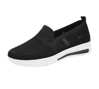 Chaussures orthopédiques en tricot pour femme - Mocassins à enfiler - Chaussures de loisirs - Chaussures de marche - Chaussures basses - Chaussures de santé - Chaussures à plateforme - Respirantes