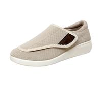 Chaussures orthopédiques extra larges pour homme, chaussures de marche douces et confortables, en maille, respirantes, antidérapantes, légères, unisexes, jaune, 40 EU
