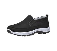 Chaussures orthopédiques extra larges pour homme - Protection contre les coups de pied - Chaussures basses légères et respirantes - Chaussures d'été classiques et confortables, Noir , 40 EU
