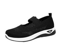 Chaussures orthopédiques Femme antidérapant Squelette,Baskets sans laçage pour Femme Souple Respirant,Basket de Marche à Plateforme orthopédique Filet,Chaussures Sport Femmes Printemps/été Pas Cher