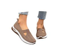 Chaussures OrthopéDiques Femme Chaussures Mode Et Sport pour Marche Printemps Sneakers Ete Pieds Larges Confort Basket Confortable Mousse À MéMoire De Forme Sport sans Lacet Confortable Ete Chaussure
