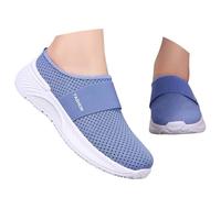 Chaussures Orthopédiques Femme, Sabot Femme Chaussure Orthopédique Pantoufle D'Été Amortissement Soulagement Légères Slip On Antidérapante, Respirantes Diabétiques Pantoufles En Maille 02, Bleu