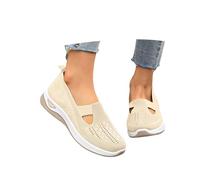 Chaussures Orthopediques Femmes Ete Confortable Pieds Larges sans Lacets Basket Mains Libres Mode et Sport Compensées Confort Chic Sneakers Legere Shoes