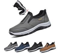 Chaussures OrthopéDiques Homme,Sneakers sans Lacets,Chaussures De RandonnéE Confortables,Chaussures Ortho Confort Homme,RéSistant à l'usure AntidéRapant(Gray,40 EU/250mm)