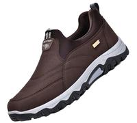 Chaussures Orthopédiques Pied Large Homme Mocassins Slip on Loafers Homme Chaussures de Randonnée Basses Chaussures de Sport à Enfiler pour Homme,Marron,45/275mm