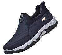 Chaussures Orthopédiques Pied Large Homme Mocassins Slip on Loafers Homme Chaussures de Randonnée Basses Chaussures de Sport à Enfiler pour Homme,Bleu,45/275mm
