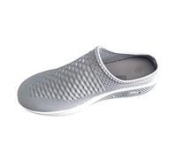 Chaussures orthopédiques pour femme Air Cushion Slip-On - Chaussures d'été - Chaussures de santé - Sabots en maille respirante - Chaussures de jardin à l'avant - Fermées à l'arrière - Mules ouvertes
