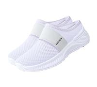 Chaussures orthopédiques pour femme - Avec coussin d'air - Ouvertes à l'arrière - Pour diabétiques - En maille respirante - Chaussures de marche - Chaussures d'été décontractées - Chaussures de