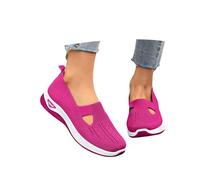 Chaussures orthopédiques pour femme - Chaussures de marche légères et larges - Confortables et respirantes - Chaussures d'été confortables - Chaussures de sport en maille H - Chaussures de sport à