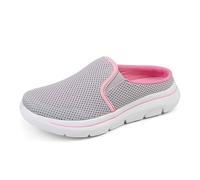 Chaussures orthopédiques pour femme - En maille légère - Ouvertes à l'arrière - Chaussures de randonnée - Respirantes - Chaussures de marche en plein air - Confortables - Chaussures d'été, Rose, 36 EU