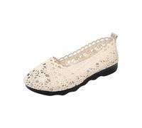 Chaussures orthopédiques pour femme, éperons calcanéens, diabétiques, largeur H, chaussures de course à pied, chaussures de course à pied, chaussures de marche antidérapantes, beige, 38 EU
