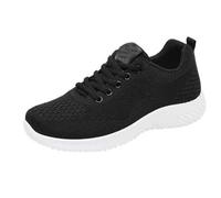 Chaussures orthopédiques pour femme - Légères et respirantes - En maille - Pour la course à pied, la marche - Avec soutien de la voûte plantaire - Mousse à mémoire de forme - Lacets - Chaussures de