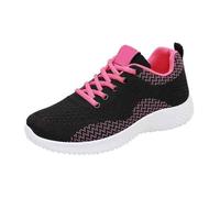 Chaussures orthopédiques pour femme - Légères et respirantes - En maille - Pour la course à pied, la marche - Avec soutien de la voûte plantaire - Mousse à mémoire de forme - Lacets - Chaussures de