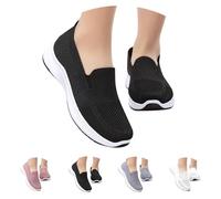 Chaussures orthopédiques pour femme sans lacets confortables pour Diabétiques Slip on Casual Orthopédique Sneakers Femme en Maille Marche Running Bateau Chaussures bout Fermé Doux Été Sneakers Offre