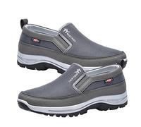Chaussures orthopédiques pour homme - Chaussures à enfiler légères pour homme | Baskets respirantes pour les sports de plein air, la randonnée, la marche, gris, 41 EU
